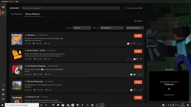 So installiert man Minecraft Mods! смотреть онлайн