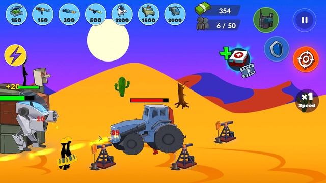 ЭВОЛЮЦИЯ РОБОТА, МАКСИМАЛЬНЫЙ УРОВЕНЬ! Stickman World War смотреть онлайн