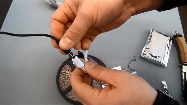 Обзор светодиодной RGB IP65 ленты с блоком питания смотреть онлайн