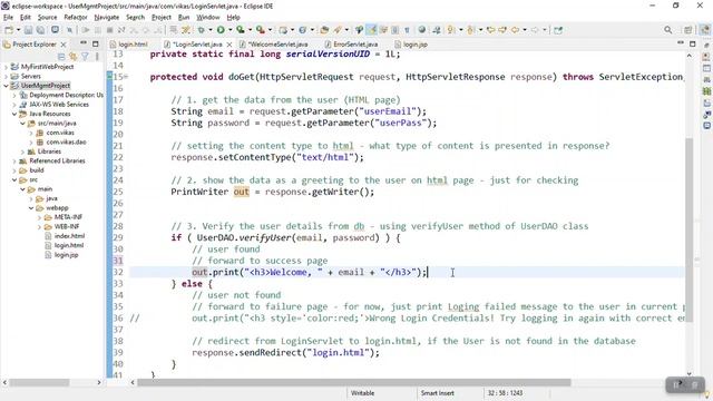 Java Servlets - Login Page - Part 5 (includes forward and include methods) смотреть онлайн