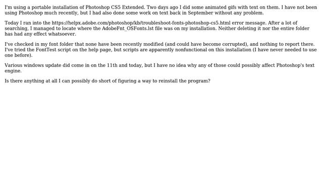 "something prevented the text engine from being initialized." in Photoshop CS5 portable смотреть онлайн