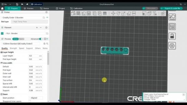 ⚡️Orca Slicer - TEST de tolerancias⚡️ #impresión3d #orcaslicer