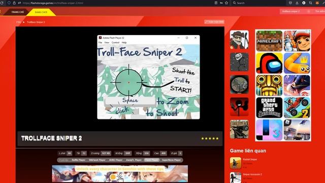 How to play Flash Games Online 2023 with Adobe Flash Player 32 Debug смотреть онлайн