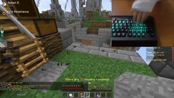 ВЕБКА! Показываю СЛОМАННУЮ РУКУ! [Hypixel Sky Wars Minecraft]