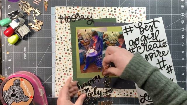 Scrapbooking Process Video: Hooray Happy Cake Day!