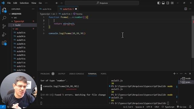 Curso de Typescript Completo #P15 Aprendendo sobre parâmetros REST com SPREAD em Typescript смотреть онлайн