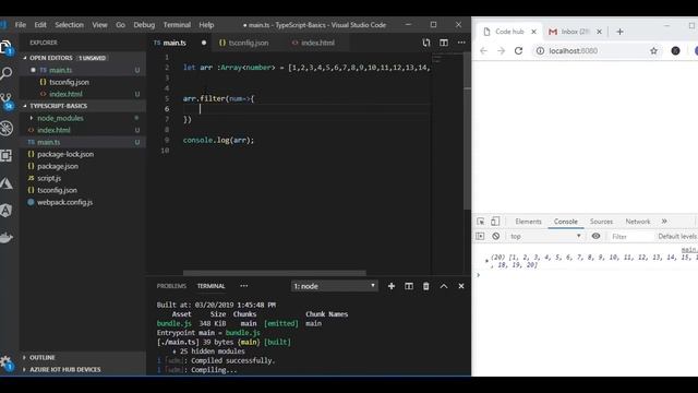 Typescript Refresher | datatype array смотреть онлайн