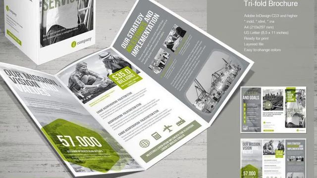 Brochure Design: Tri-fold Brochure смотреть онлайн