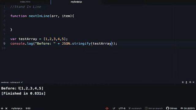 #JavaScriptTutorial | #Stand In #Line смотреть онлайн