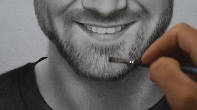 Black and White portrait painting | speed drawing смотреть онлайн