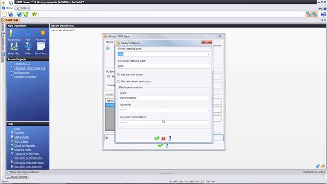 TopSolid - PDM - Configuring PDM Service смотреть онлайн