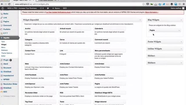 Come usare i widget e le sidebar in Wordpress смотреть онлайн