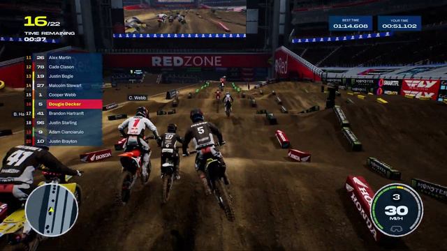 Monster Energy Supercross 6 Career Mode | 08 | CHALLENGING McGRATH! | SUZUKI | PS5 смотреть онлайн