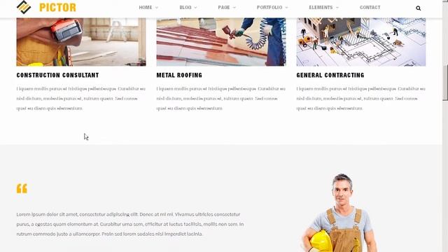 Pictor - Drupal Construction, Building Business template - CMS Themes Download смотреть онлайн