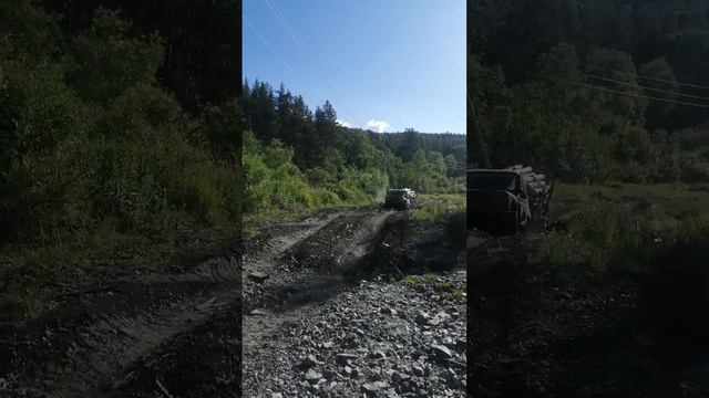 уаз роспуск,первый выезд,лесовоз,лес