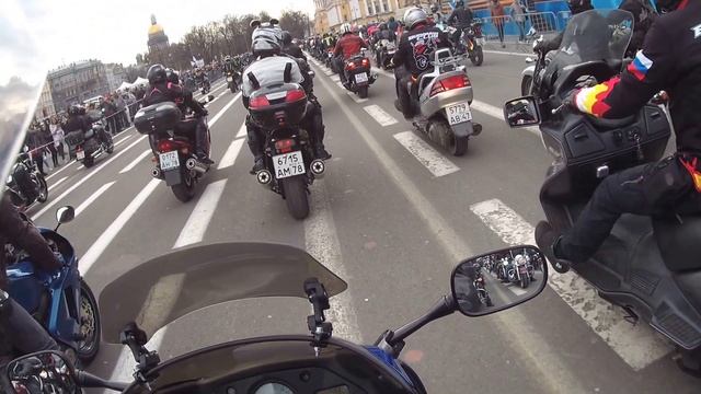 Открытие мото-сезона в Санкт-Петербурге 2017 часть1 смотреть онлайн