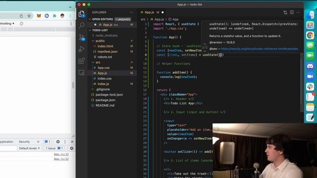ReactJS Tutorial: Todo List App with React Hooks - 2022 смотреть онлайн