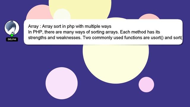 Array : Array sort in php with multiple ways смотреть онлайн