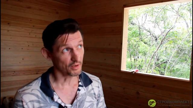 Одноэтажный дом из сухого профилированного бруса, проект 7-17-1, баня из сухого бруса смотреть онлайн