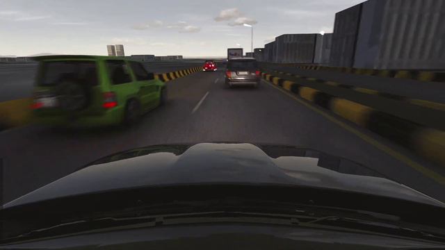 BMW zigzags through traffic ! AI TRAFFIC Assetto corsa ! Pushin P servers! смотреть онлайн