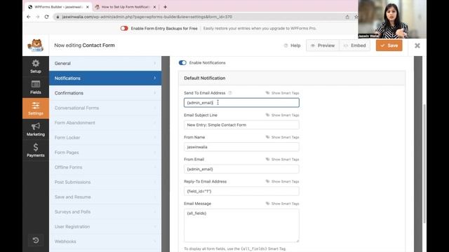 How to configure WPForms contact form settings on your WordPress website? смотреть онлайн