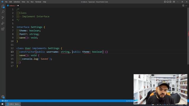 Learn Typescript In Arabic 2022 - #31 - Class Implements Interface смотреть онлайн