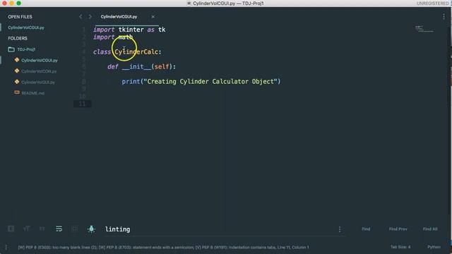 PYTHON - Example Project Volume of Cylinder (GUI CLASS) - Se смотреть онлайн