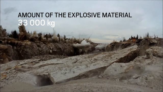 Open quarrying - Blasting works on the E18 Hamina-Vaalimaa, Finland смотреть онлайн