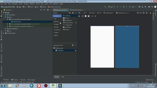 Memakai Table Layout di Android Studio смотреть онлайн