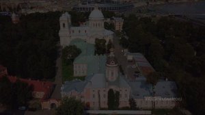 Аэросъёмка в Спб, Александро-Невская Лавра с высоты птичьего полёта.