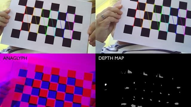 Stereo Chessboard Calibration - Depth Map Reconstruction смотреть онлайн