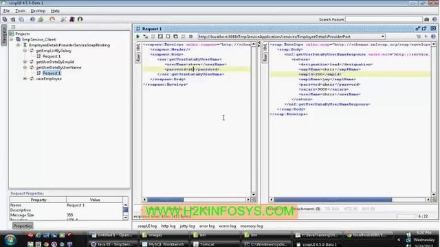 Java Training online J2EE | Day 2 Web Services | WSDL | online Soap Header Handling by H2K infosys смотреть онлайн