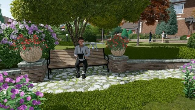 Ландшафтный дизайн. Проект участка 57 соток июнь 2018 смотреть онлайн