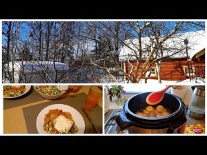 Дача - квартира Один копает, другой гуляет Теперь готовлю меньше и не так вкусно Едим полуфабрикаты