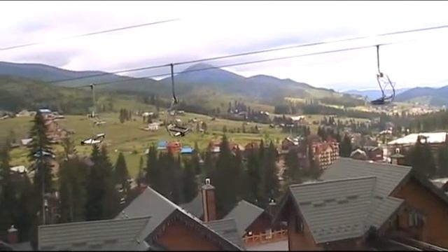 Буковель. Горнолыжный курорт. Канатная дорога летом смотреть онлайн