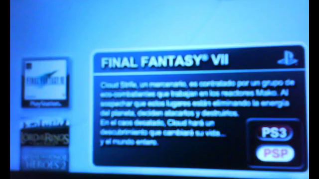 Final Fantasy 7 descargar psx-psp directo del Store смотреть онлайн