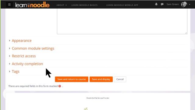 Activity completion: Moodle 3.4 смотреть онлайн
