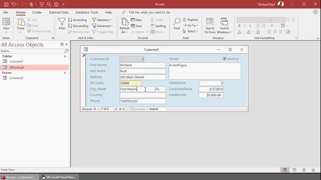 Microsoft Access ZIP Code Lookup Template - SHORT VERSION - TechHelp (Post, Postal Code) смотреть онлайн