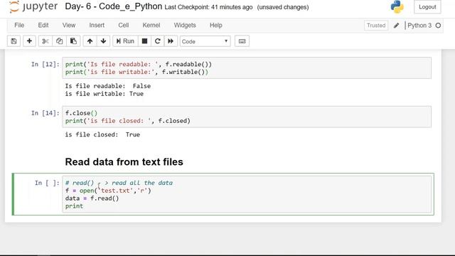 File Handling Part - 1 | 6 Minute Tutorial | 10MinsaDay Series | Getting Started with Python смотреть онлайн