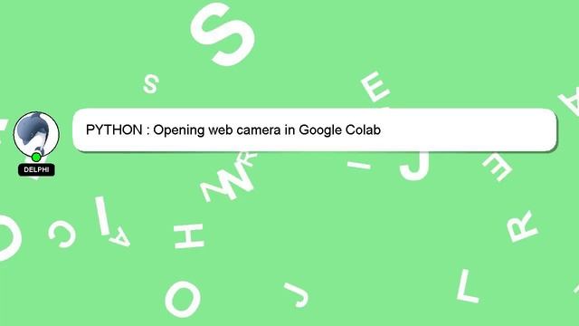 PYTHON : Opening web camera in Google Colab смотреть онлайн