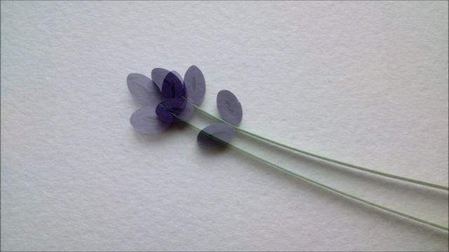 Bouquet of Quilling Lavender Flowers смотреть онлайн