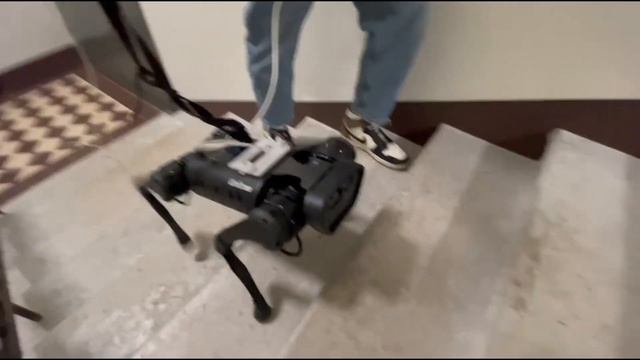 MPC-enabled quadrupedal robot control for stairs walking / Ходим по лестницам с роботом-собакой смотреть онлайн
