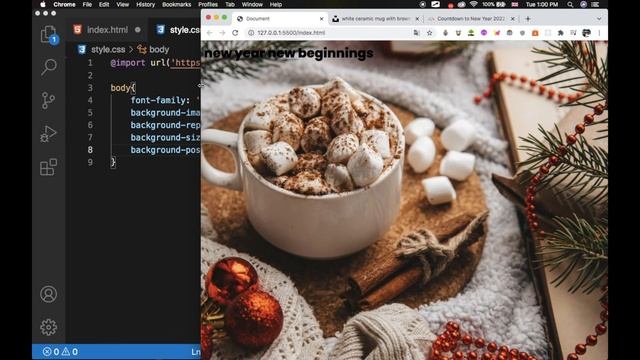 Countdown Timer with Javascript | part 1 (Html / Css) смотреть онлайн