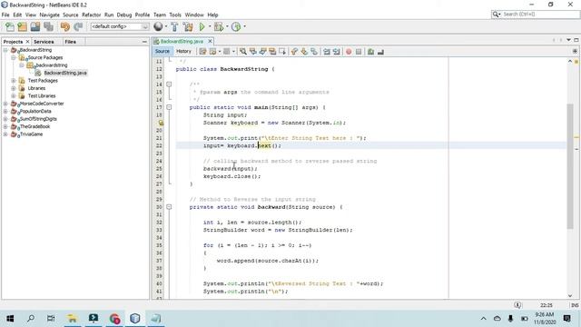 Backward String Method | Java Tutorial | String Manipulation + Text Processing смотреть онлайн