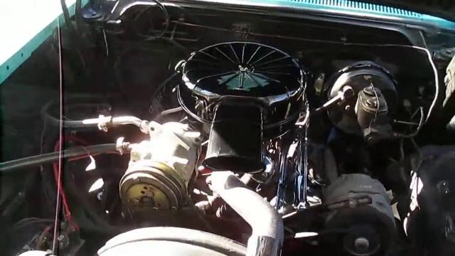 1958 Blue Chevrolet Bel Air Engine смотреть онлайн