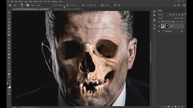 Photoshop Manipulation Tutorial - Horror Face - Adobe Photoshop CC 2020