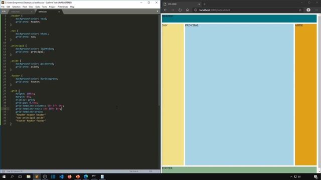 Curso de CSS Grid - Tutorial en Español con "template areas" y "media queries" смотреть онлайн