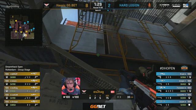 Heroic Vs Hard Legion - DreamHack Open Rotterdam 2019 - Map2 - De_vertigo [ceh9]