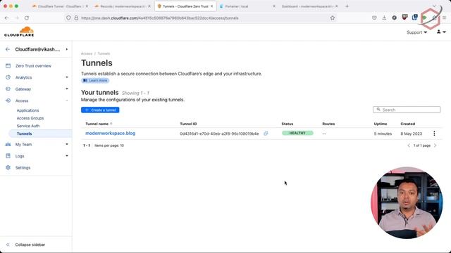 Publish websites and application using Cloudflare Tunnel without opening ports on your firewall смотреть онлайн