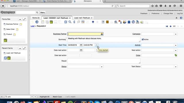 Sales Order on the fly with iDempiere CRM смотреть онлайн